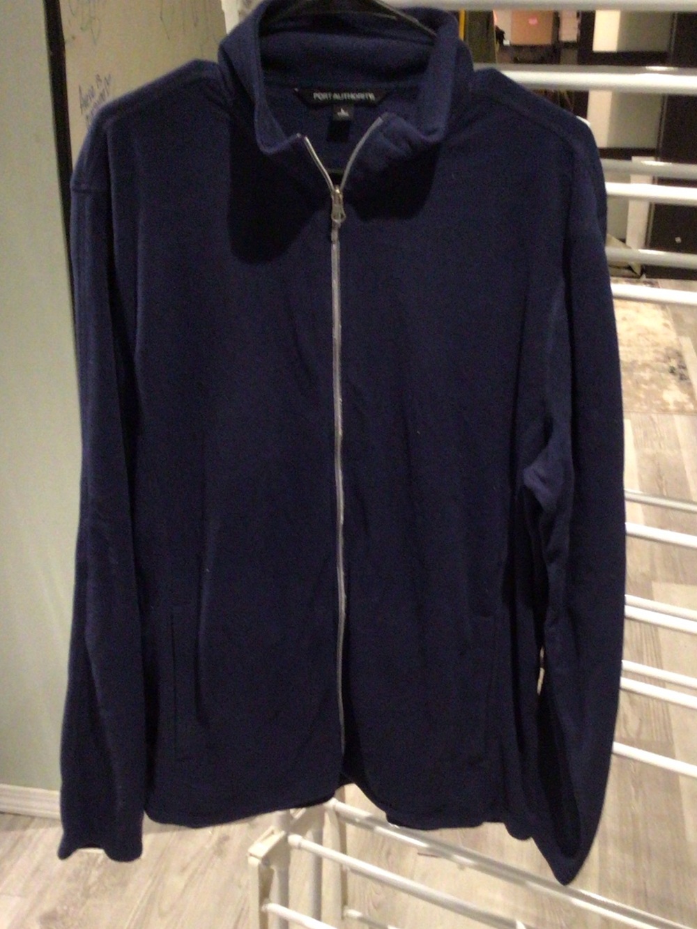 Port Authority Navy Zip-Front Men's Fleece Jacket NWOT